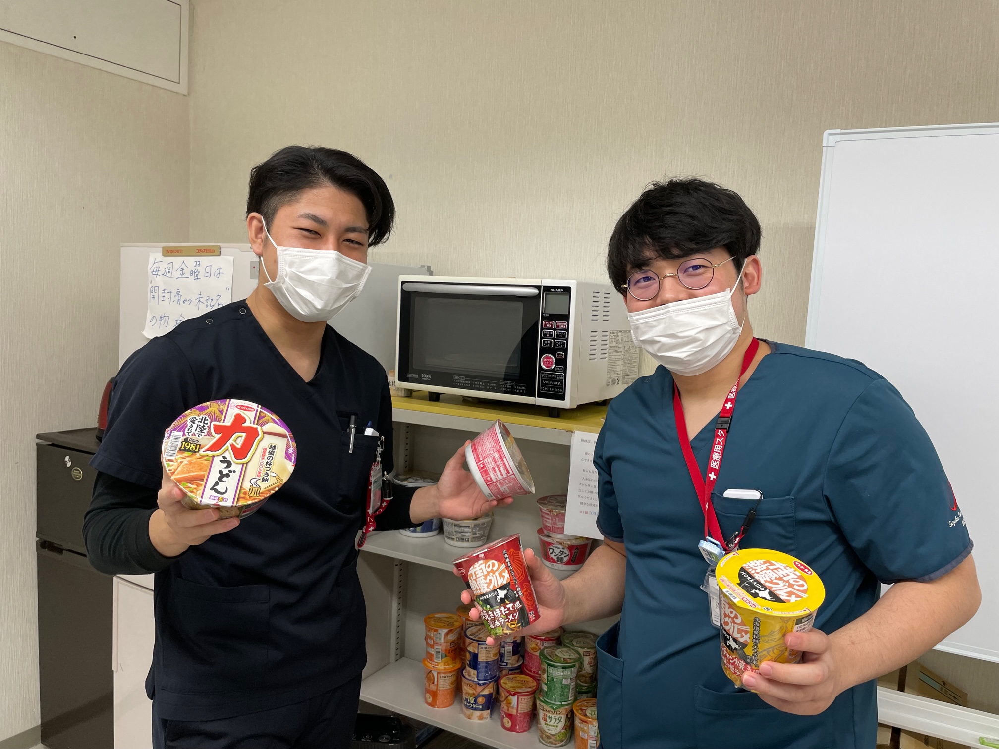 研修医室の夜食